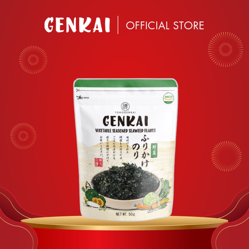 Rong Biển Trộn Cơm GENKAI Rau Củ Gói 50g