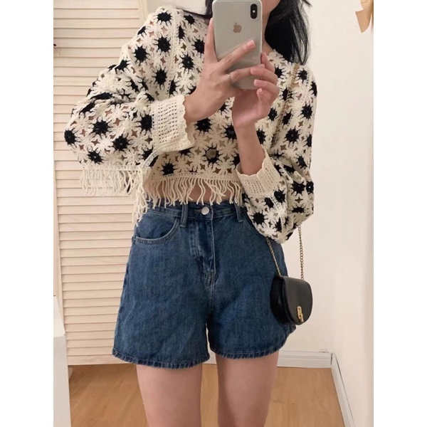 Áo boho tua rua dài tay