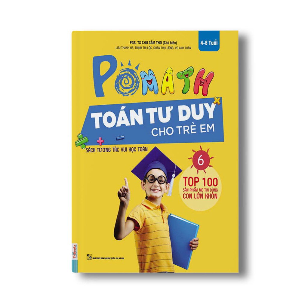 Sách - Pomath 6 – Toán Tư Duy Cho Trẻ Em Từ 4 – 6 Tuổi Mcbooks