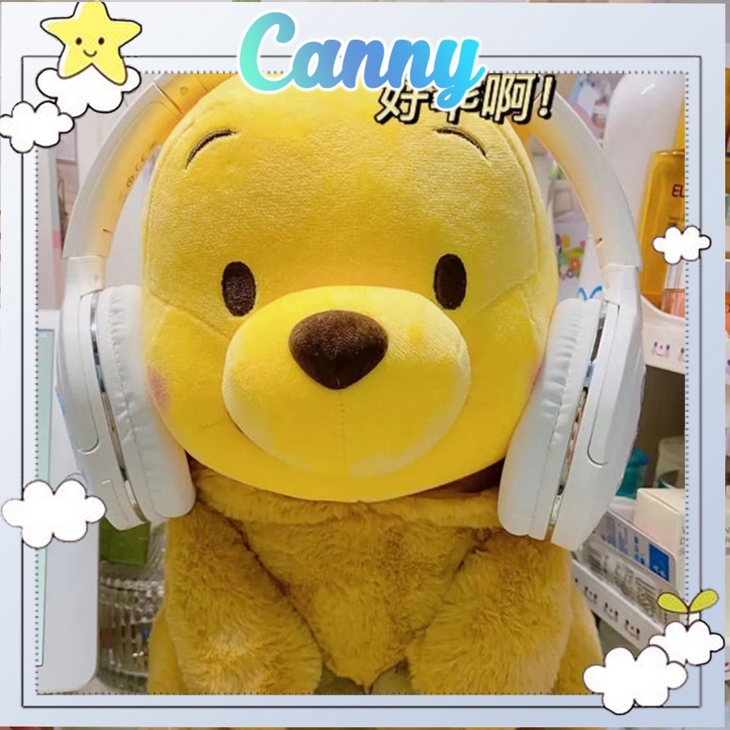 Gấu Pooh vàng đội mũ heo dễ thương