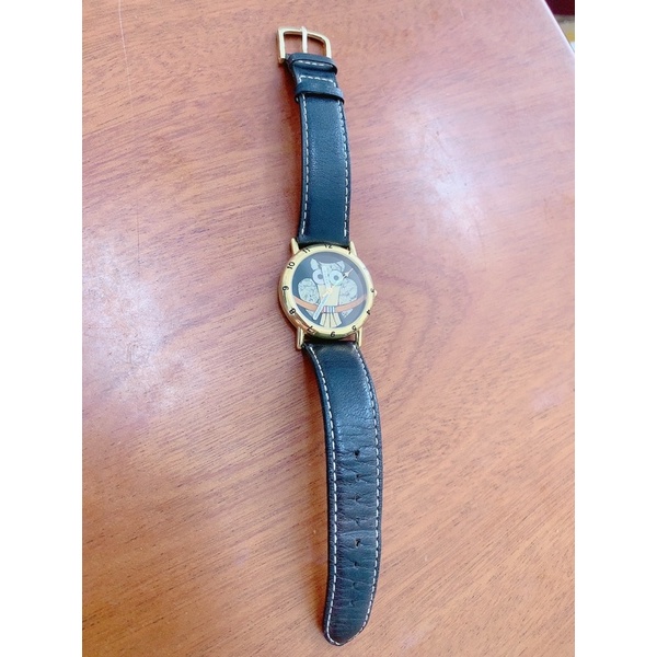 Đồng hồ si nữ hiệu Pierre Lannier Paris, mặt khảm cú mèo độc đáo, mặt tròn dây da