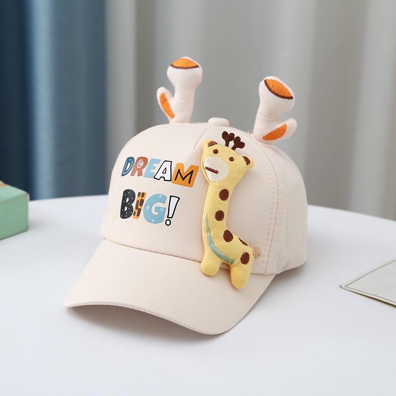 Mũ Lưỡi Trai Hình Hươu Cao Cổ Dễ Thương Cho Bé