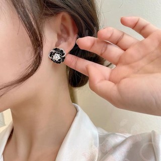Vòng cổ/ Vòng tay/ Bông tai mặt hoa trà bằng hợp kim trang trí ngọc trai phong cách Hàn Quốc cổ điển cho nữ