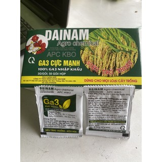 Combo 2 gói thuốc tăng trưởng cây trồng GA3 3g