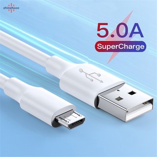 Dây cáp sạc dữ liệu micro usb nhanh 5a tương thích với điện thoại android / redmi / samsung / huawei