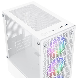 Vỏ Case XIGMATEK NYX 3F WHITE ( KÈM 3 FAN LED )