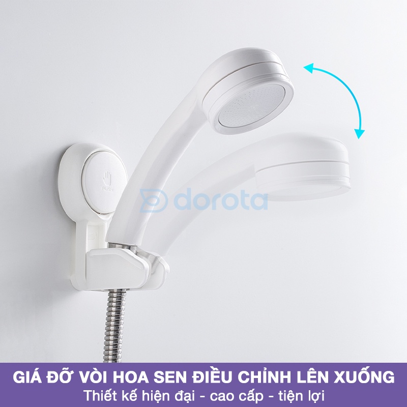 Giá đỡ vòi hoa sen cao cấp DOROTA chống nước độ bền cao dùng cho nhà tắm móc treo vòi xịt nhà vệ sinh chống nước AW619