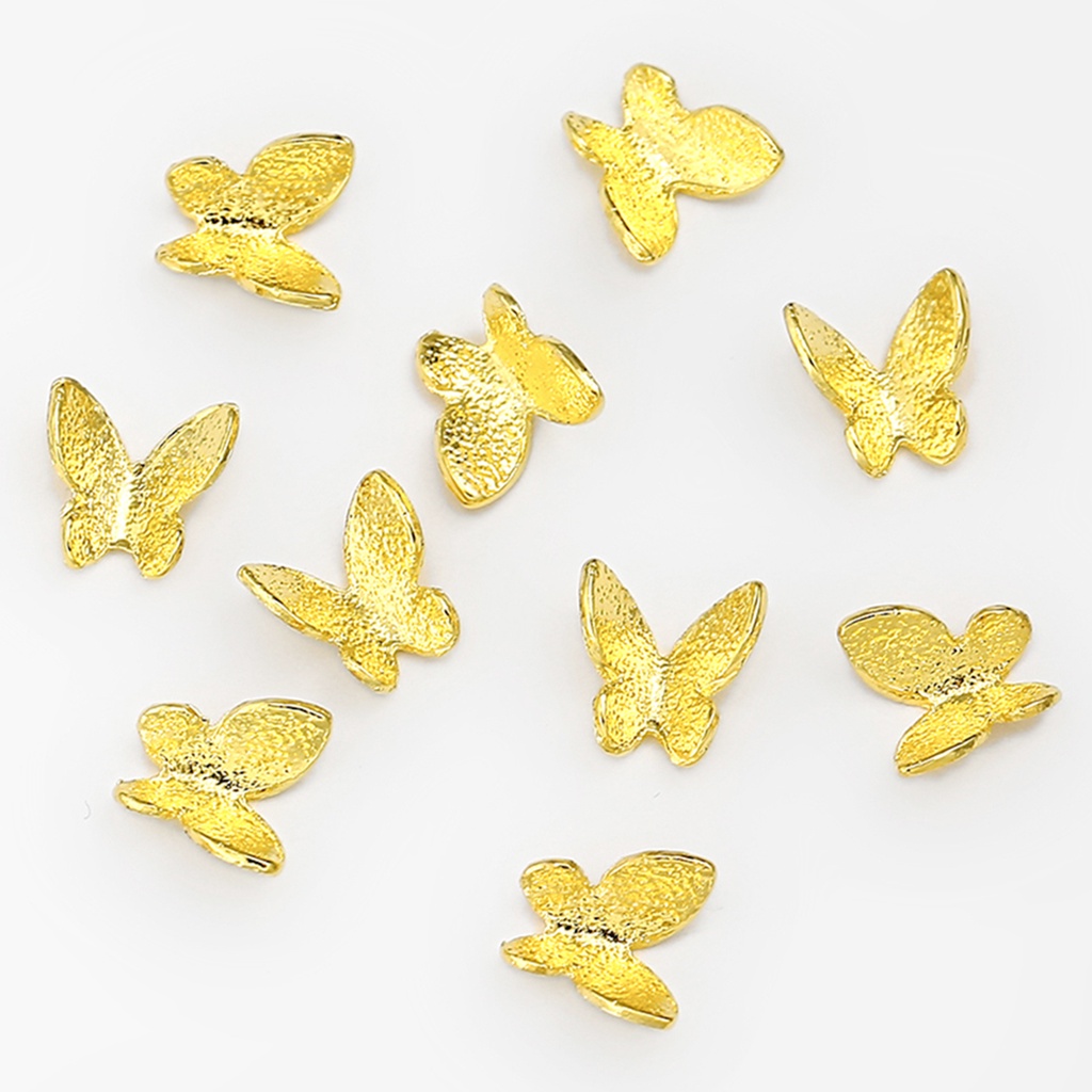 Set 100 Phụ Kiện Trang Trí Móng Hình Bướm 3D Xinh Xắn