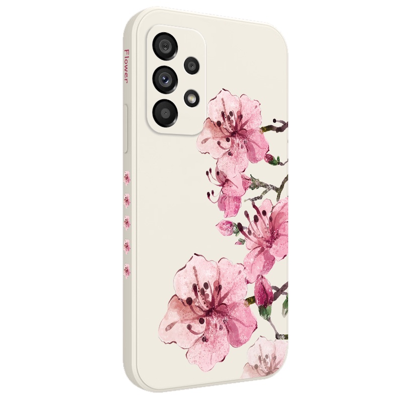 Ốp Lưng Silicone HìNh Hoa ĐàO Cho Samsung Galaxy A73 A53 A33 A23 5G