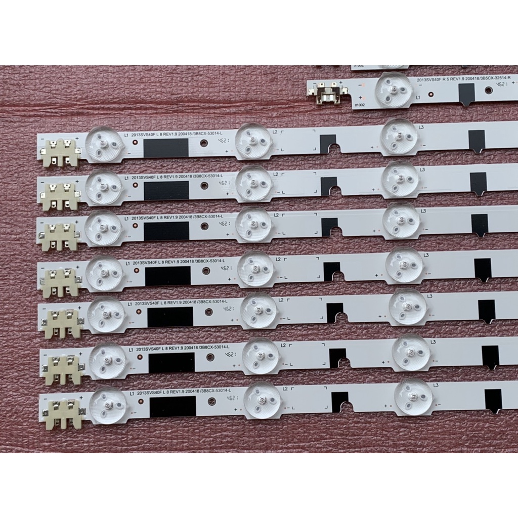LED TIVI SAMSUNG 40F5000 40F5501 40F5500 40F6400, 2013SVS40F R5 L8 REV1.9 200418. HÀNG MỚI 100%, BỘ 7 THANH 13 BÓNG