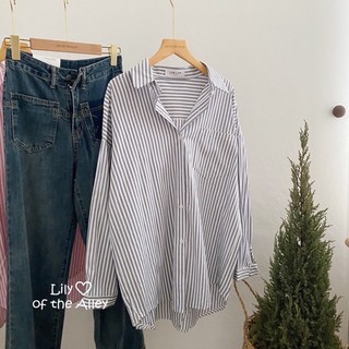 QC sơ mi kẻ sọc oversize
