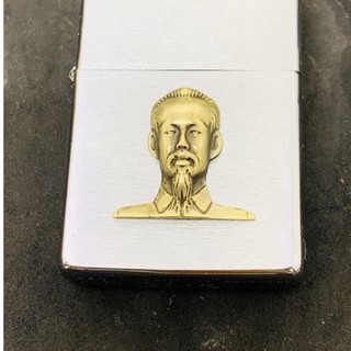 Eblem Bác Hồ dán Zippo