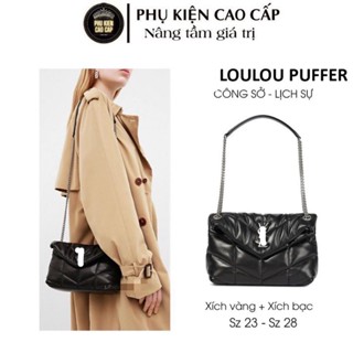   Túi công sở hàng hiệu  Túi xách da mềm - loulou puffer bag - chất liệu da mềm đeo chéo kẹo nách sang chảnh 