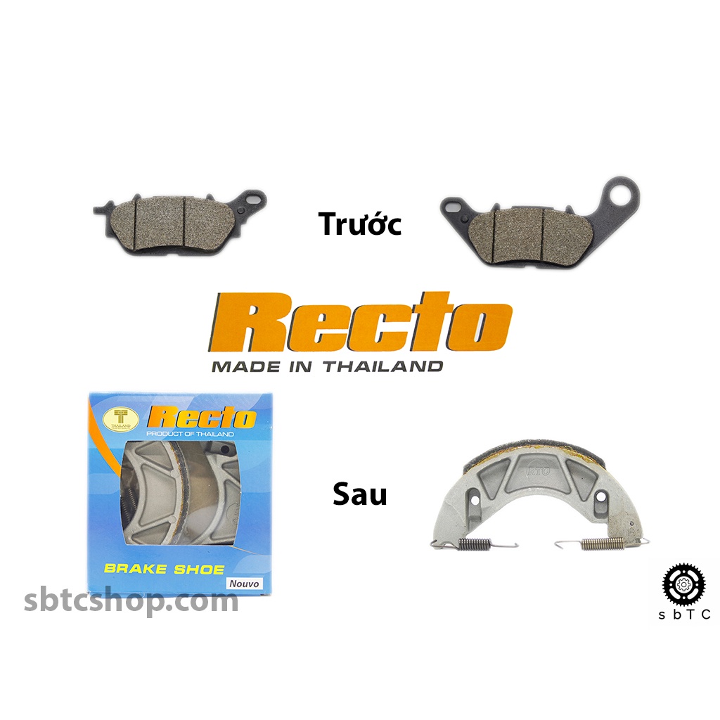 Bố thắng RECTO trước sau Yamaha YB125SP chính hãng