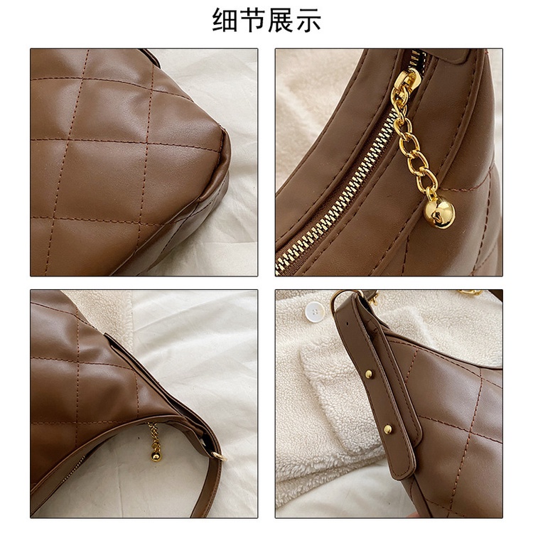 Túi Xách JASMIN NOIR Đeo Chéo Họa Tiết Sọc Caro Thời Trang Cho Nữ