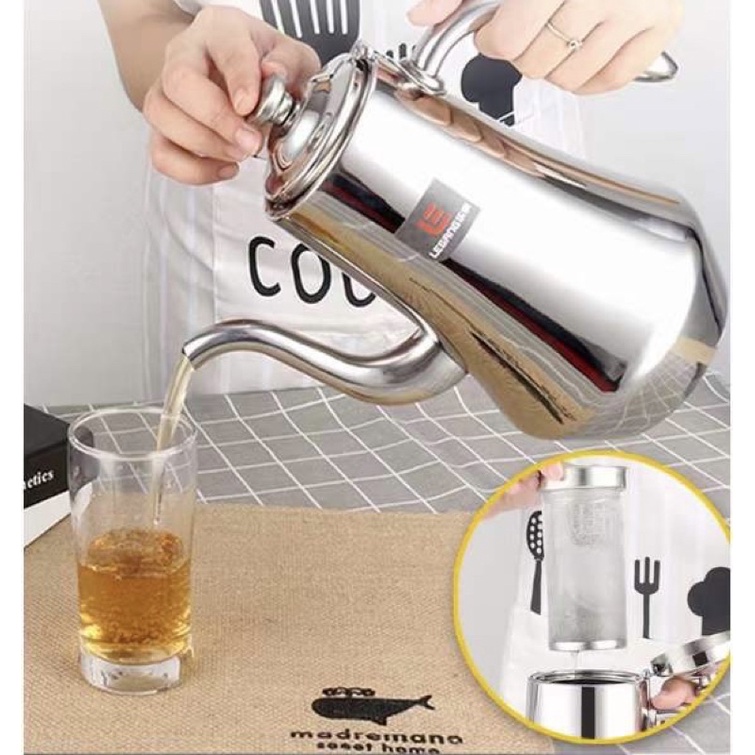Bình trà có lõi lọc inox 304