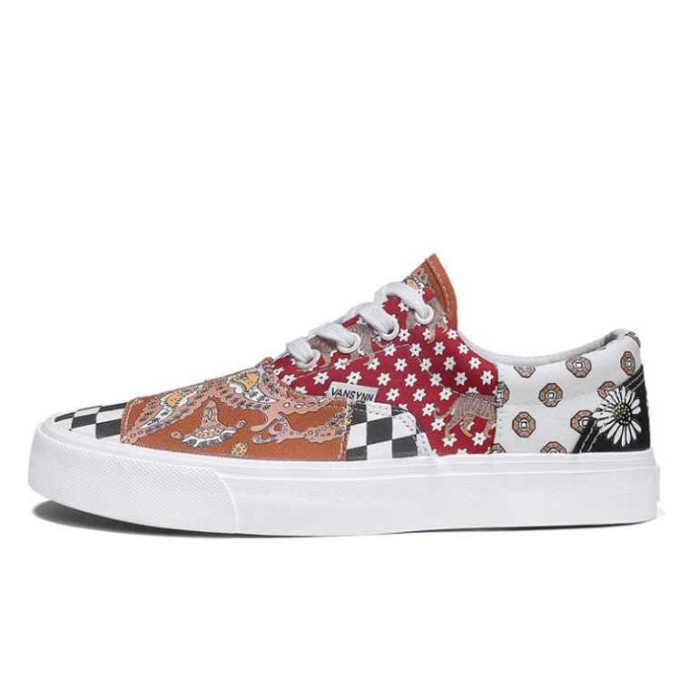 Giày Vans Tiger Họa Tiết Thổ Cẩm Unisex v