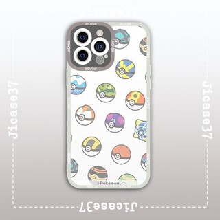 Ốp lưng iphone và samsung xiaomi oppo cạnh vuông Jicase Quả Cầu Pokemon Pokeball Anime Manga