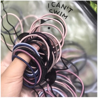 SET 100 dây buộc tóc nữ màu đen