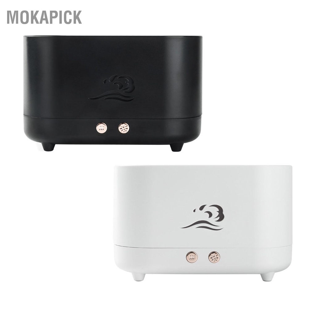 Mokapick Máy khuếch tán hương thơm ngọn lửa Tự động tắt nguồn Ánh sáng thở đầy màu sắc Đèn yên tĩnh tạo độ ẩm nguyên tử hóa