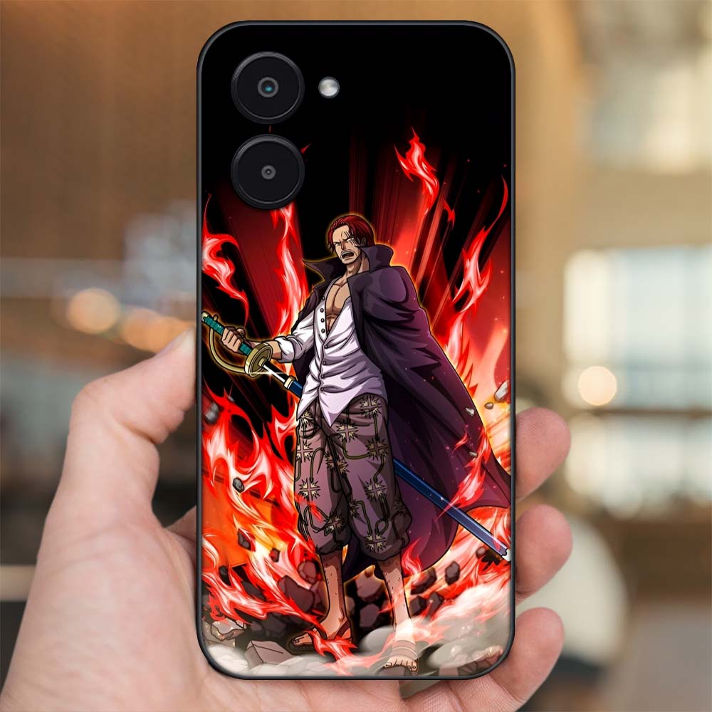 Ốp lưng Realme C33 viền đen in hình Shanks One Piece Đảo Hải Tặc