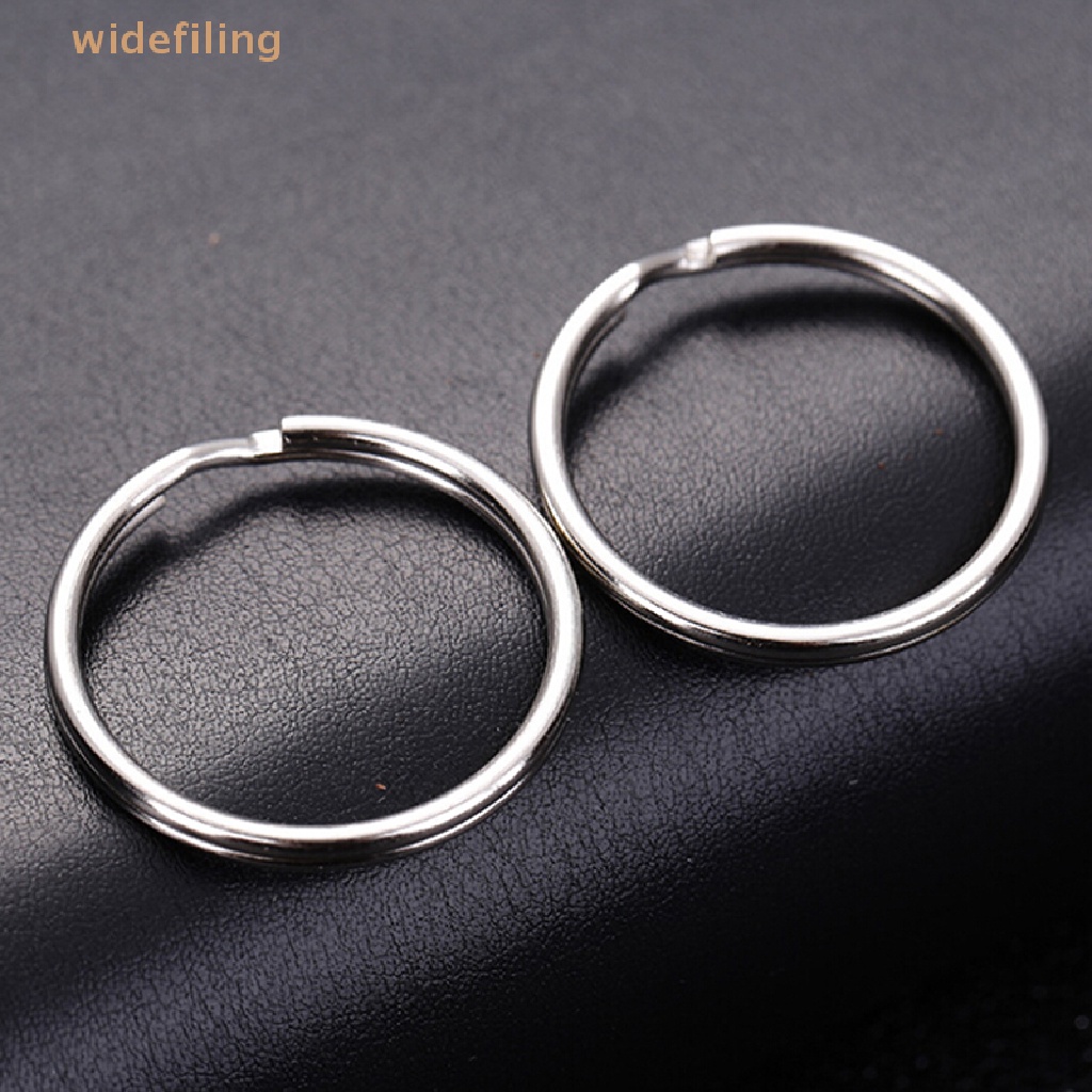 Set 50 Vòng Móc Chìa Khóa Màu Bạc Bóng DIY