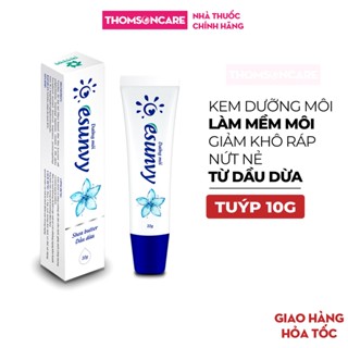 Kem dưỡng môi Esunvy làm mềm môi, tăng độ ẩm, giảm khô ráp, nứt nẻ từ vaseline, dầu dừa, bơ hạt mỡ - Tuýp 10g