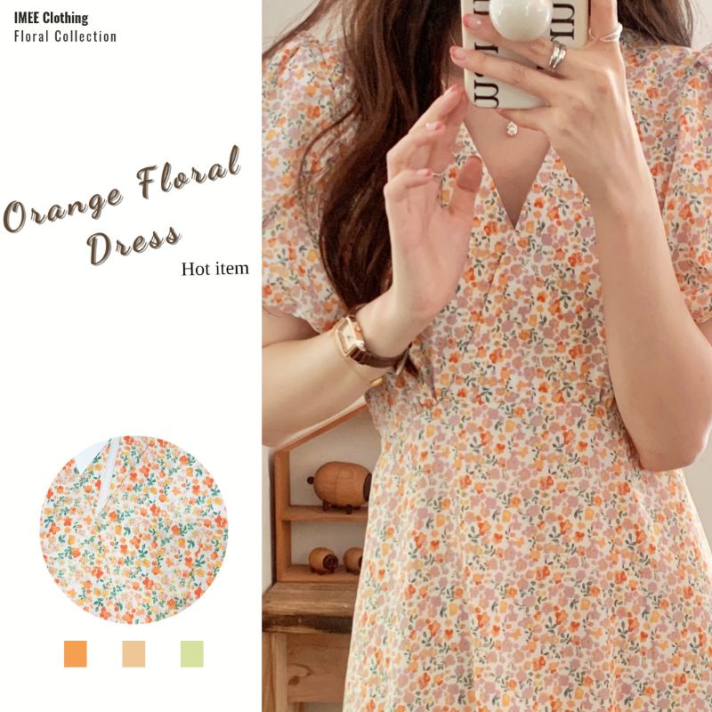 Đầm hoa dáng xoè |IMEE|