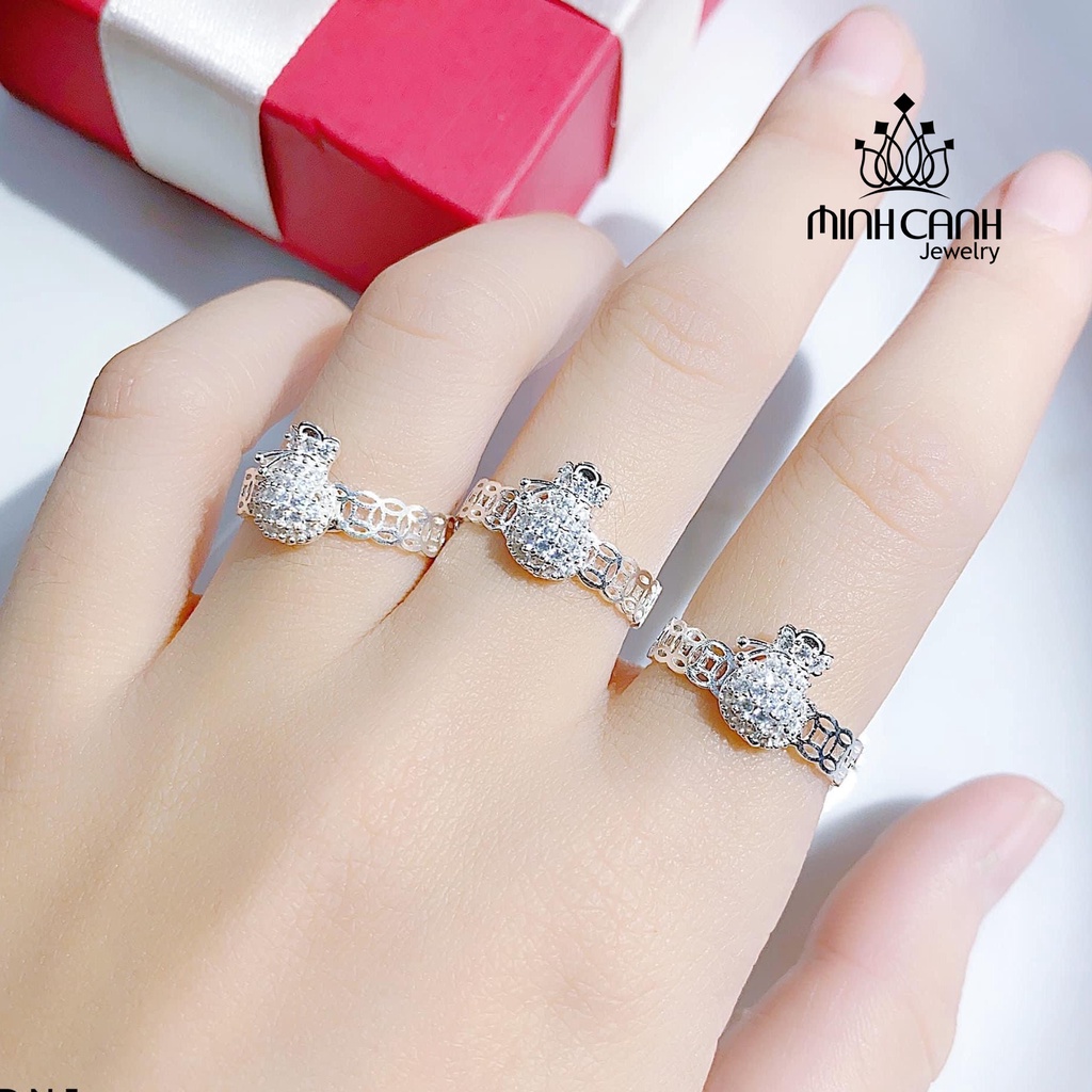 Nhẫn Bạc Kim Tiền Túi Tiền - Minh Canh Jewelry