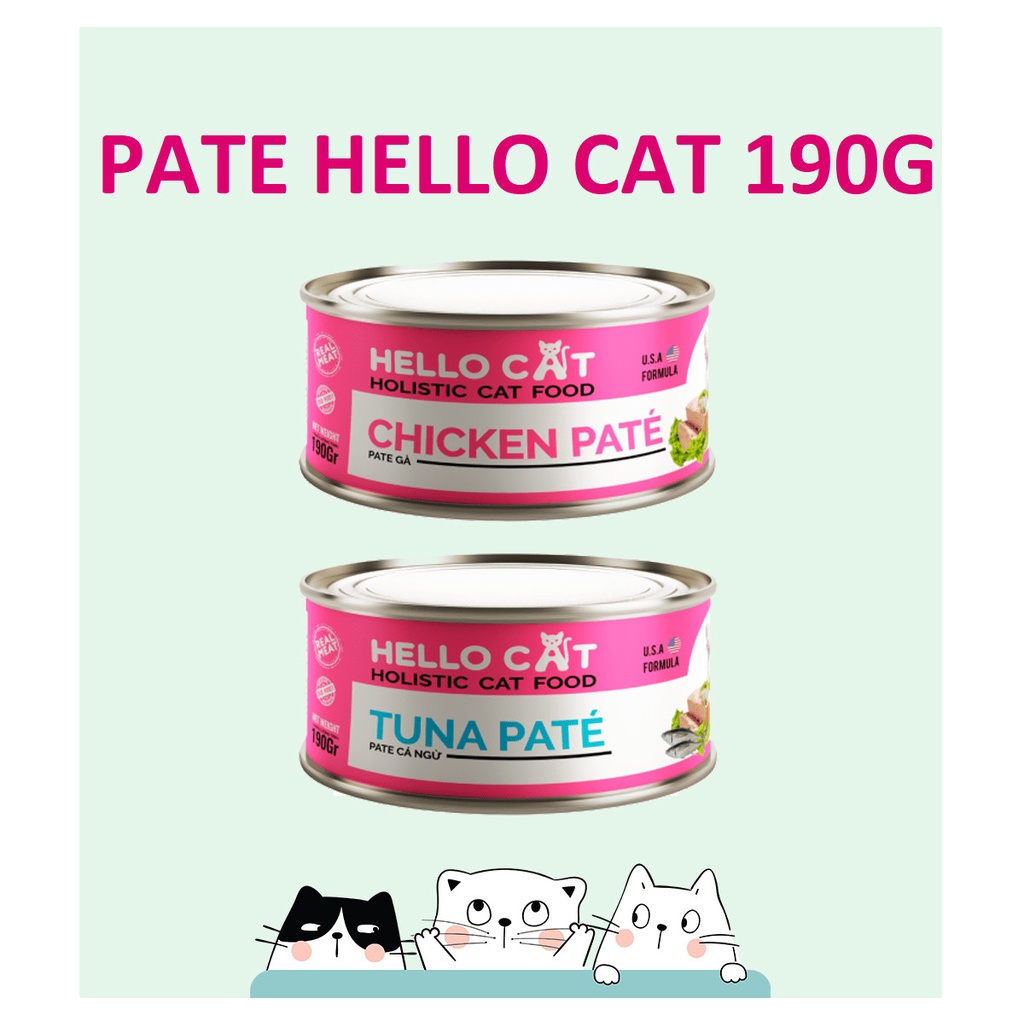 Pate Hello Cat cho mèo 190g