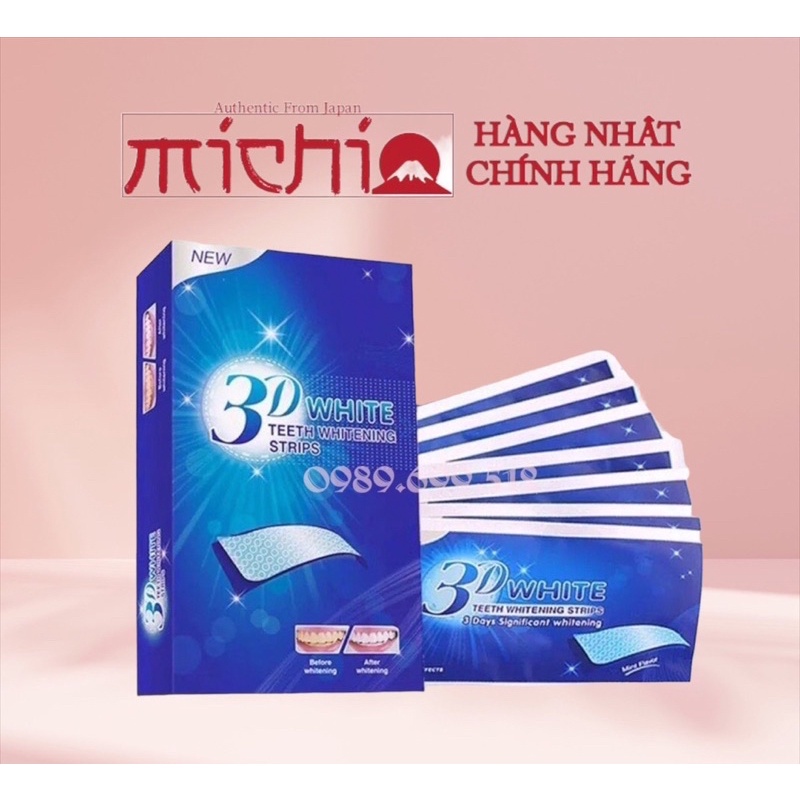 [1 miếng] Miếng Dán Trắng Răng 3D White Teeth Whitening Strips Cao Cấp Nội Địa Trung