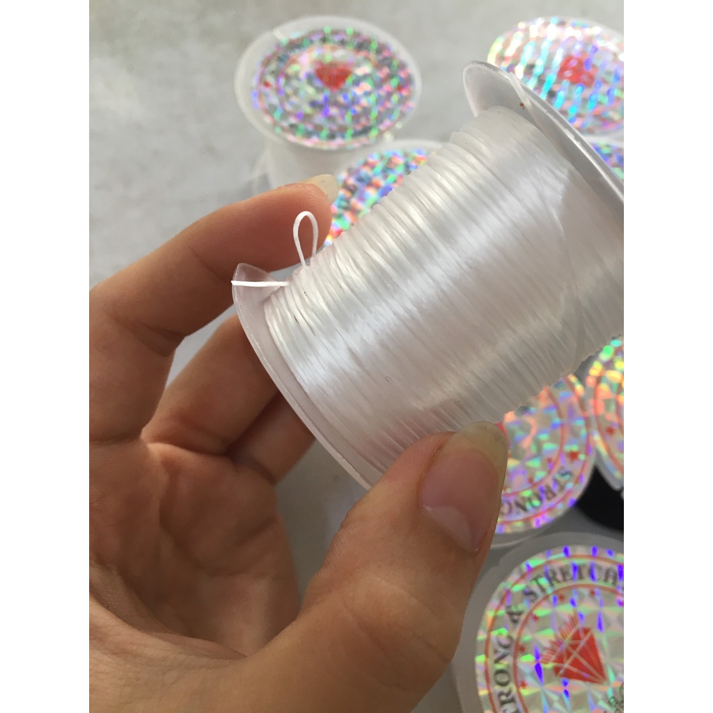 Chun xỏ vòng làm đồ handmade trắng đen