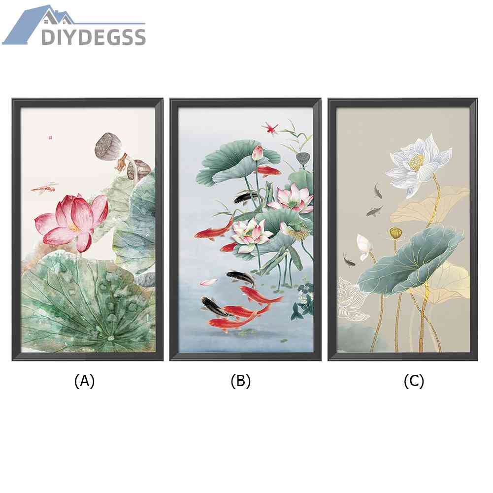 Bộ Tranh Thêu Chữ Thập 11CT Hình Lá Sen