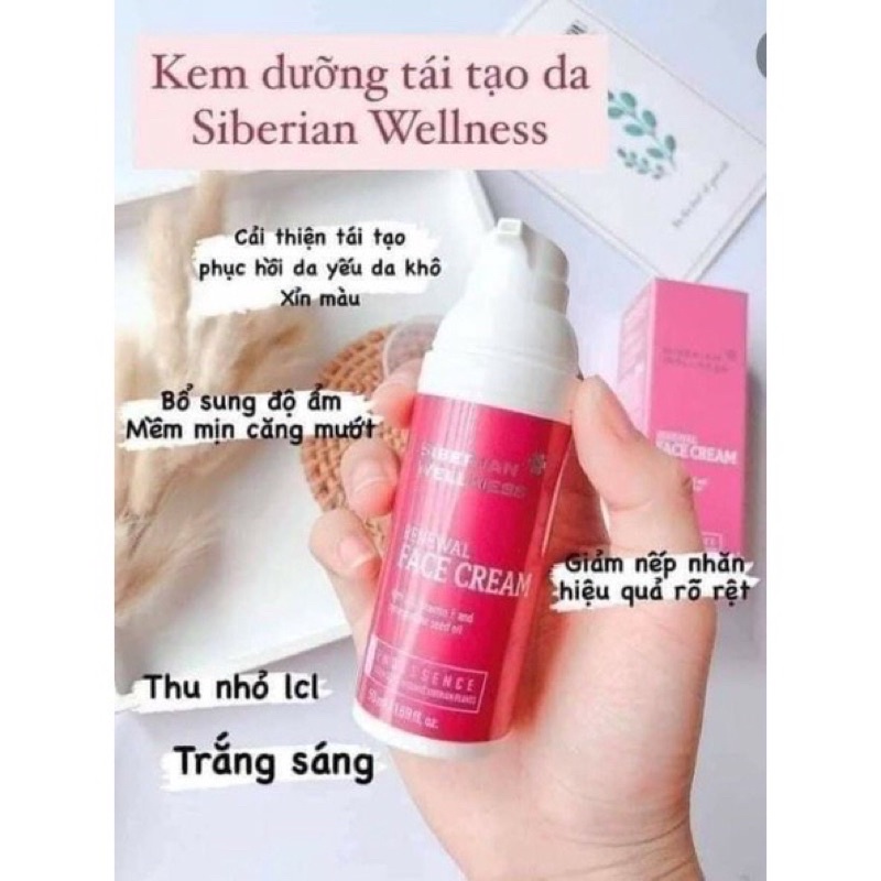 Kem dưỡng tái tạo da mặt Siberian wellness Renewal Face Cream