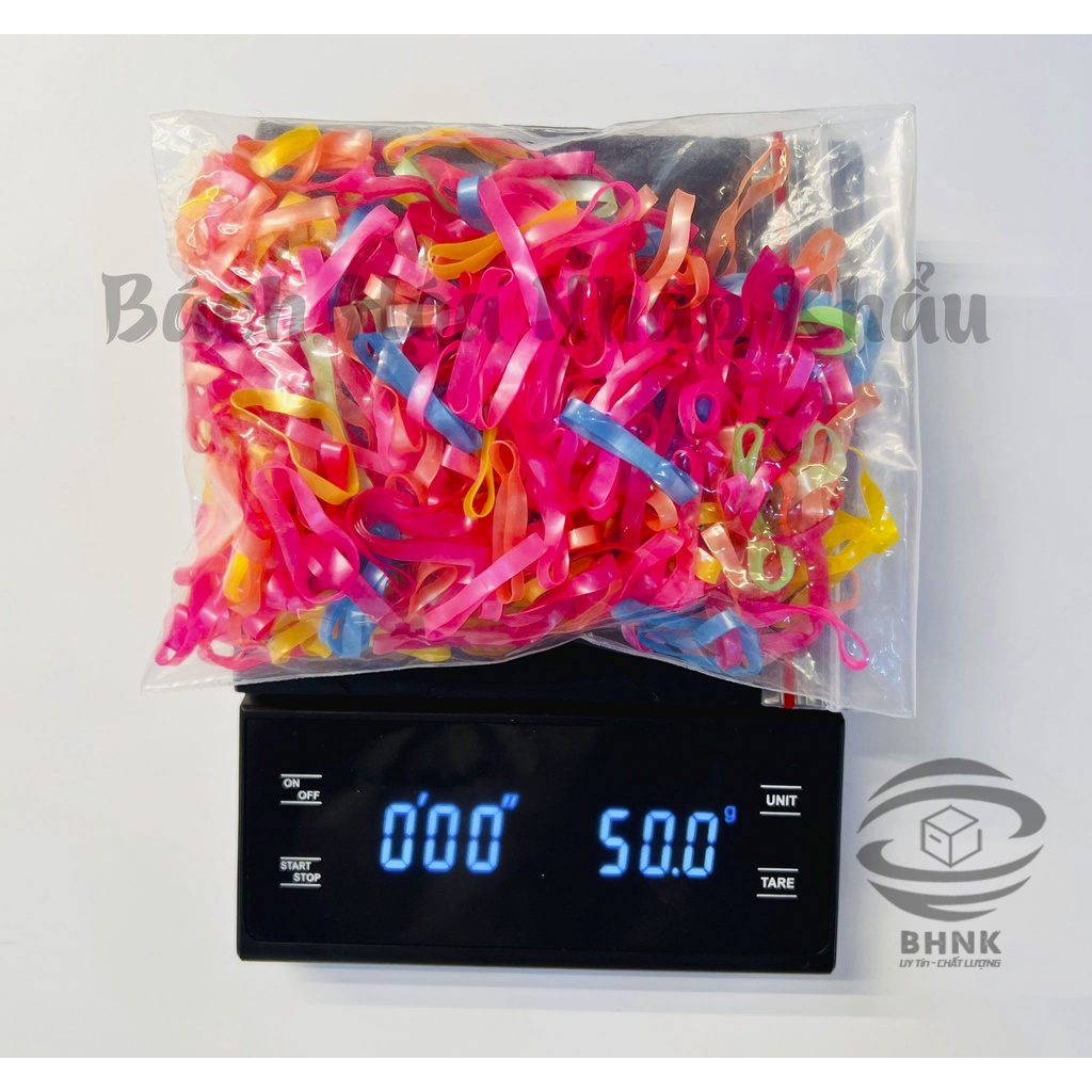 Thun cột tóc Nữ tiện lợi, đa năng 50g / Đen và nhiều màu/ bản lớn, sọi to chất lượng dày dai