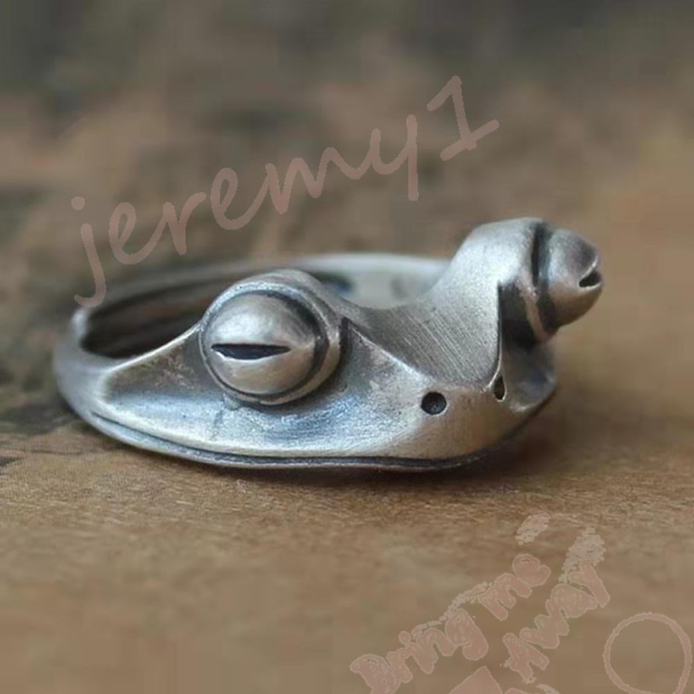 Nhẫn Nữ Hình Con Ếch Phong Cách Bohemian Cổ Điển Nghệ Thuật Mẫu 1