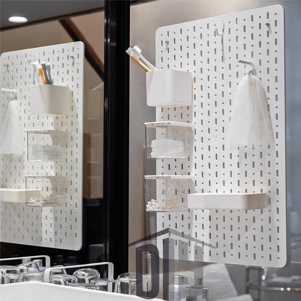 Pegboard để bàn Combo để đồ decor bàn học phòng bếp nhà tắm DIY Home