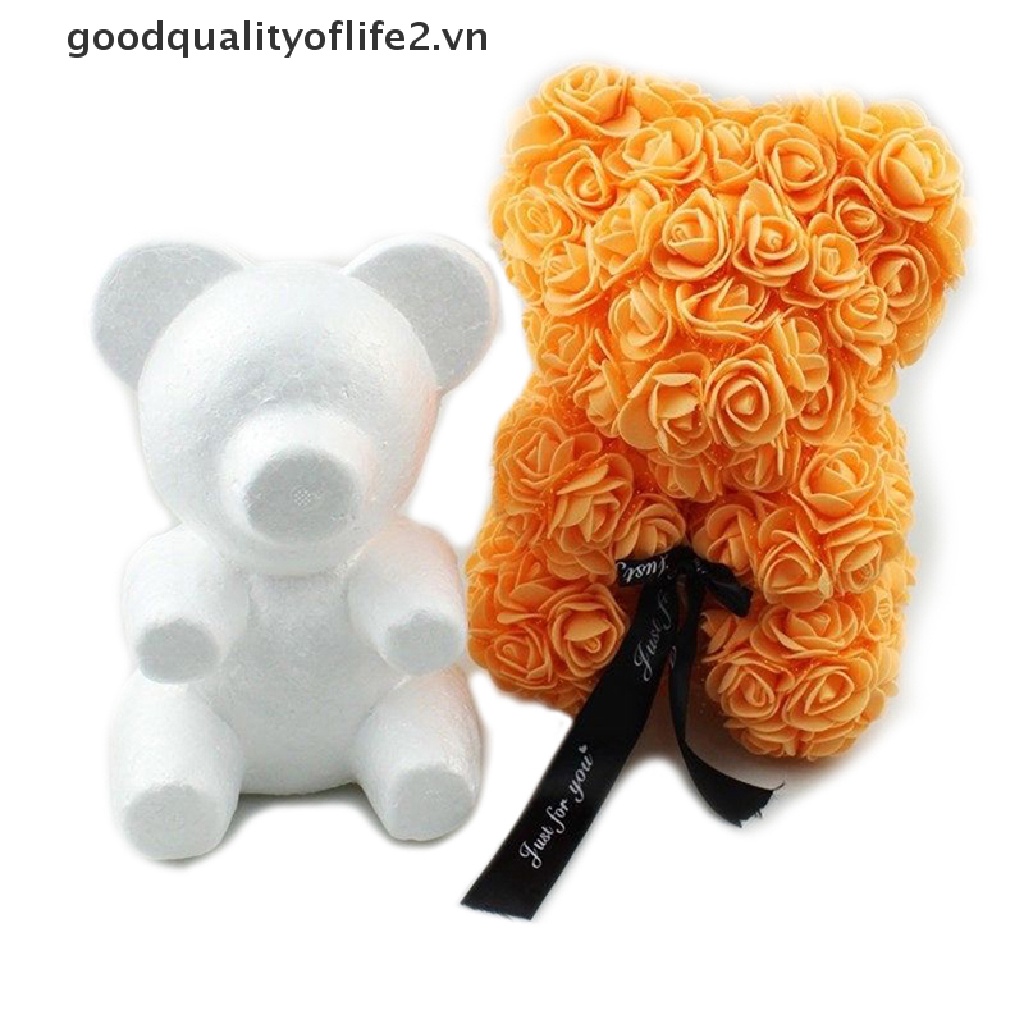 Khuôn Xốp Làm Gấu Bông Hồng Giả 15cm / 20cm / 33cm ~