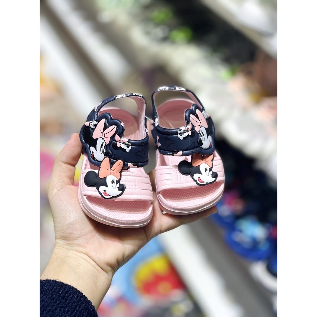 Sandal Xốp Mãu MỚi 2022 Cho Bé Gái Siêu Nhẹ Siêu Bền Hoạ Tiết mic ky size 18-29