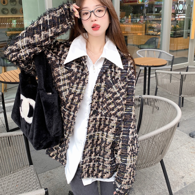 Áo sơ mi SUXI tay dài cổ polo dáng ôm phối khóa kéo thời trang xuân thu cho nữ