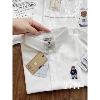 Áo sơmi gấu cộc tay