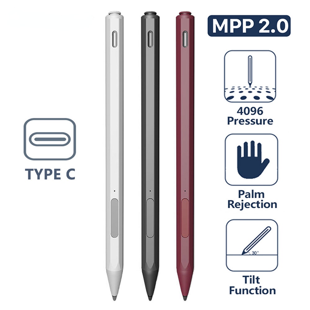 4096 Áp lực bút Bút stylus từ chối lòng bàn tay Cho Surface Pro 3 4 5 6 7 8 Go 1 2 3 Laptop 1 2 3 4 Lenovo Xiaoxin Pad Pro 2021 / 2020