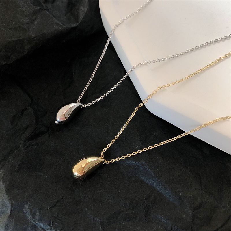 Dây chuyền nữ titan Eleanor Accessories hình giọt nước basic phụ kiện trang sức 0010