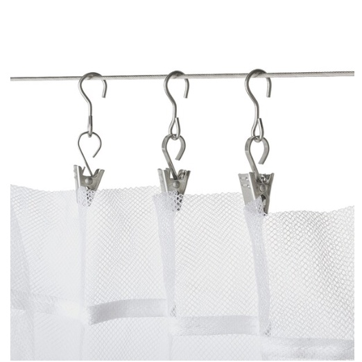 Móc treo rèm 24 chiếc RIKTIG IKEA chính hãng