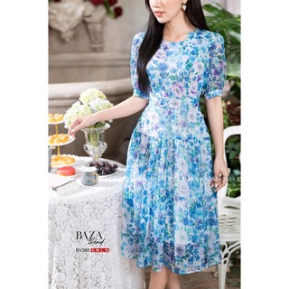 Váy Hoa Nơ Vai BV365