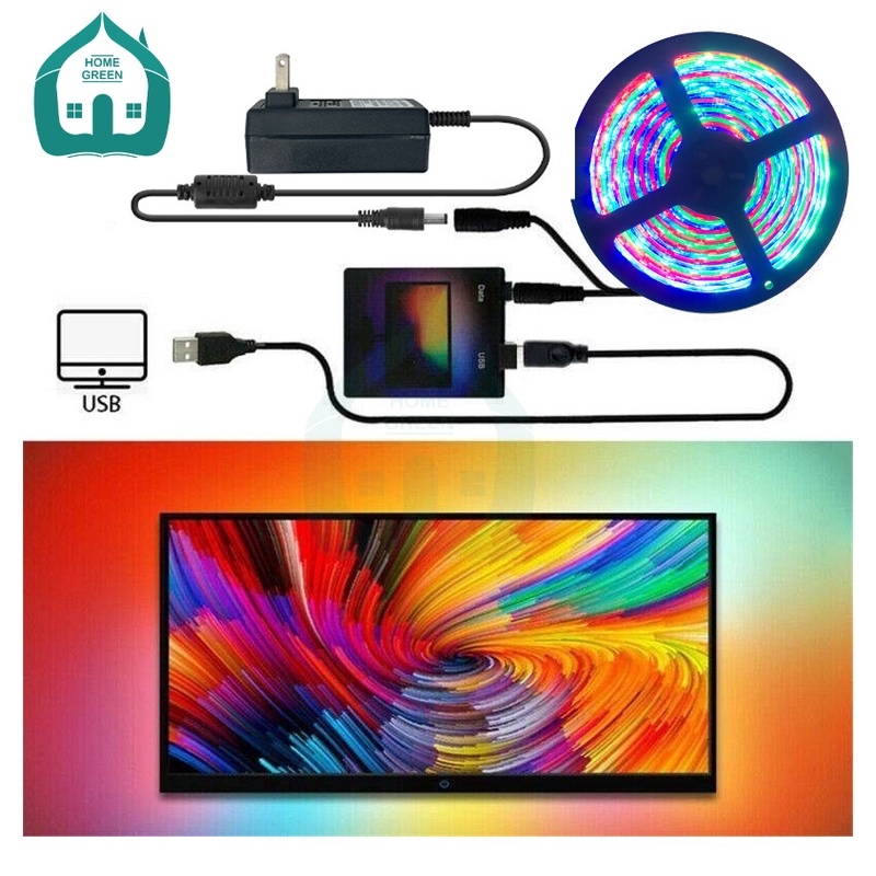 Đèn led Ambilight Ambibox USB chuyển động theo màu màn hình máy tính
