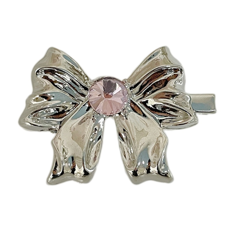 Kẹp Tóc Mạ Bạc Y2K Hình Trái Tim Phong Cách Loli Thời Trang Cho Nữ Y2K