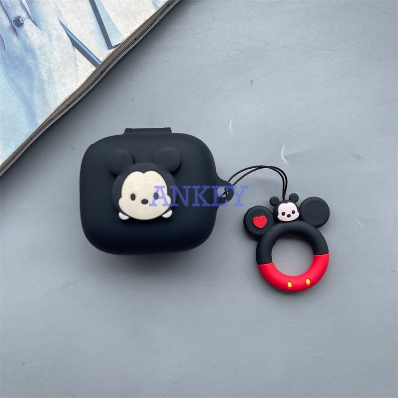 JBL Live Pro 2 / Free 2 / T280 TWS X2 / Wave Flex Earphone Silicone Case Cute Lovely with Ring Earbuds Waterproof Shockproof Soft Protective Headphone Cover Headset Skin