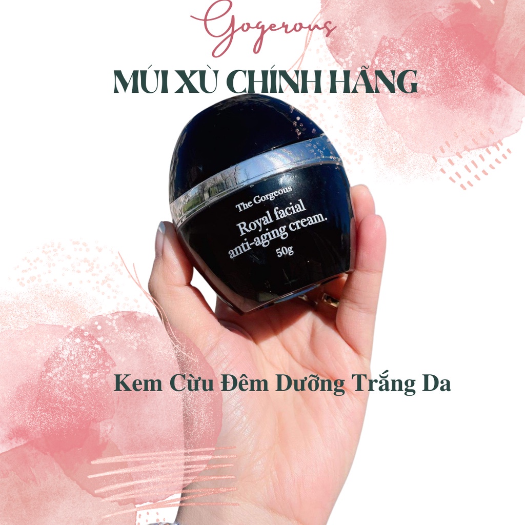 Kem Cừu Đêm Gorgeous Trắng Da Múi Xù Gorgeous