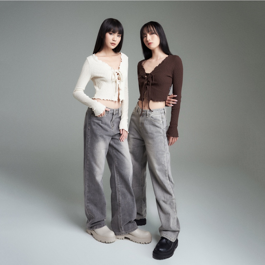 Áo Croptop Dài Tay PRADIES Lacies